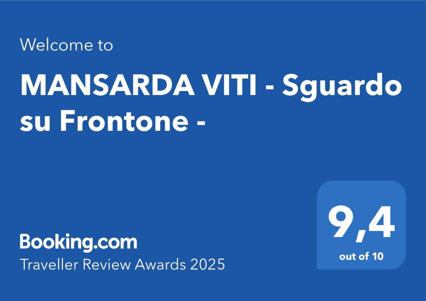 Апартаменты Mansarda Viti - Sguardo Su Frontone - Экстерьер фото